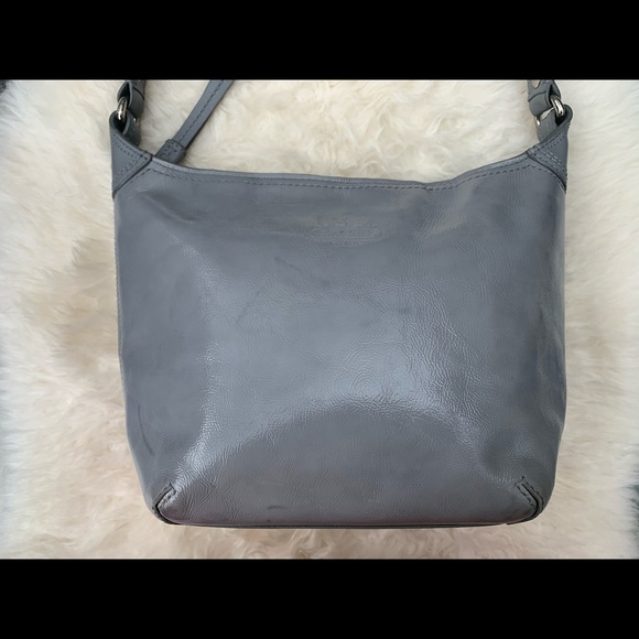 Light grey Coach leather handbag - Picture 6 of 11